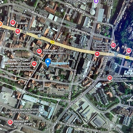 City Apart 2 Stadtwohnung Mit Netflix Nahe Bahnhof Sinsheim Eksteriør billede